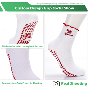 Diseña tus Propios Calcetines de Yoga con Logotipo Bordado Personalizado, Calcetines de Pilates para Ejercicio en Interiores, Calcetines de Yoga Antideslizantes para Mujer - Product Image 4