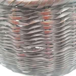 Cesta de bambú japonesa vintage vietnamita tejida a mano para ikebana con inserto de bambú, florero para arreglos florales, proveedor y fabricante - Product Image 3