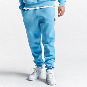 Conjunto Deportivo Informal para Hombre, con Capucha, Color Azul Sólido, Manga Larga, Transpirable, de Algodón, para Otoño - Product Image 2