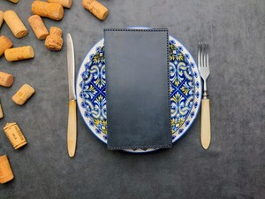 Elegante Portacontas de Cuero Genuino para Restaurante, Cafetería, Presentador de Facturas, Carpeta de Recibos para Camarero, LBH-0074 - Product Image 4