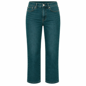 High Waist Stretchy <b>Women</b> <b>Jeans</b> High Quality Cotton Solid Pattern Pocket Woman's Casual Skinny Pants Straight Style - Product Image 1