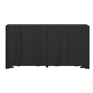 U_STYLE Sofisticata Credenza a 4 Ante Multistrato in Impiallacciatura di Pino con Intricati Dettagli Lineari Design Lussuoso - Product Image 3