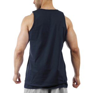 เสื้อกล้ามผู้ชายผ้าคอตตอนผสมโพลีเอสเตอร์ 190 GSM ทรงหลวม แห้งเร็ว พิมพ์โลโก้ได้ตามต้องการ เหมาะสำหรับออกกำลังกาย ฟิตเนส เล่นกีฬา - Product Image 5