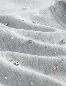 Sweat-shirt à capuche unisexe surdimensionné à motif de points gris, coupe classique, en coton tricoté, décontracté, pour l'automne - Product Image 5