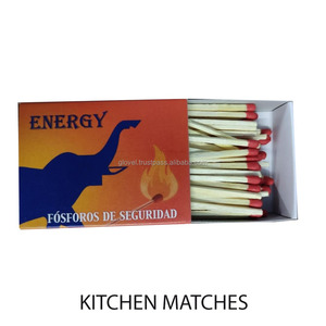 Cerillas de Seguridad para Cocina KB120, Ecológicas, Resistentes al Agua, Tamaño de Caja de Cerillas 71x53x25, 40 Cerillas, Encendido Fuerte de Madera, Impresión - Product Image 3