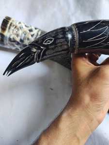 Vente chaude M.I.G. Chopes à boire vintage Viking en corne de buffle naturelle, fabriquées à la main, polies, écologiques, pour la chambre à coucher - Product Image 2