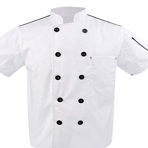 Nuevas Camisas de Chef Personalizadas de Manga Corta, Transpirables, de Algodón Ligero y Duradero, con Color y Logotipo Personalizados, Pantalones de Trabajo Unisex Listos para Usar - Product Image 6