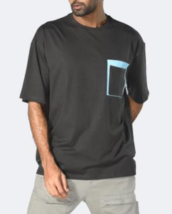 T-shirt Homme Oversize Coupe Boxy à Épaules Tombantes 100% Coton 240 GSM, Fabrication OEM en Gros, Impression Graphique Personnalisée - Product Image 3