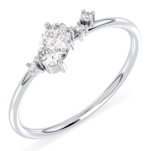 Bague d'éternité REYES en moissanite certifiée GRA de haute qualité en argent sterling 925, bagues de fiançailles pour femmes, bijoux fins - Product Image 2