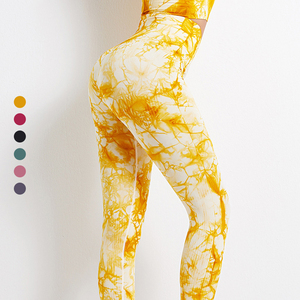 Custom 2026 Solid Sublimated Print Mid Waist Eco-Friendly <b>Workout</b> Gym Seamless Yoga Pants <b>Leggings</b> for Women Wholesale - Product Image 2