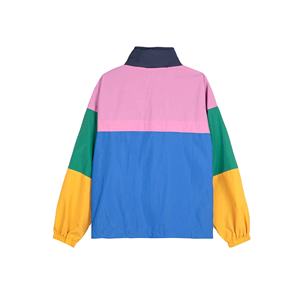 Veste coupe-vent élégante pour femmes, tenue d'été, couleur patchwork personnalisée, mode solide, coupe-vent, fermeture éclair fine, veste en nylon sur mesure - Product Image 2