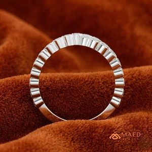 Moissanite <b>Ring</b> Women Infinity Knot 925 Sterling <b>Silver</b> Round Cut Pave Fashion Wedding Engagement Jewelry Gift New York Style NY - Product Image 2