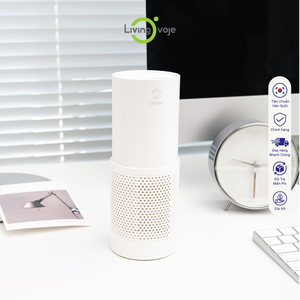 Purificateur d'air électrostatique miniature de style coréen, blanc, alimenté par batterie, en plastique, portable, multifonction, pour bureau, maison, voiture - Product Image 1