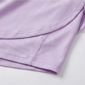 Short asymétrique à cordon de serrage pour femmes, taille élastique, en mousseline de soie, vêtements d'été décontractés - Product Image 5