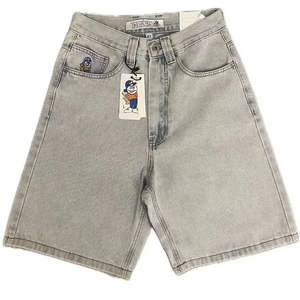 กางเกงขาสั้นเดนิมสีอ่อนสไตล์ลำลอง ทรงตรง ระบายอากาศได้ดี ผ้าฝ้าย 100% ปักลายตามสั่ง ปักโลโก้แบบทอ - Product Image 1