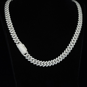 High Quality Customized <b>Iced</b> Jewelz 9mm Cuban Link Moissanite <b>Iced</b> <b>Out</b> Gold Plated 925 Sterling Silver Rose Gold <b>Chain</b> - Product Image 6