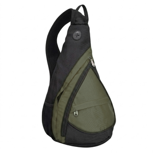 Bolso bandolera unisex, mochila impermeable para el pecho, mochila de hombro para viajes y senderismo con múltiples bolsillos con cremallera - Product Image 5