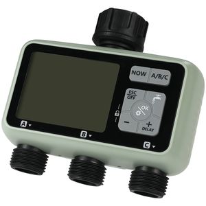 Temporizador de Riego para Jardín de 3 Salidas con Pantalla LCD, 3 Zonas de Riego Independientes, Retraso por Lluvia y Modo Manual, Temporizador para Manguera y Aspersor - Product Image 6