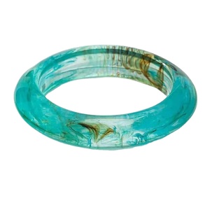 Bracelets en résine faits à la main modernes pour femmes, colorés, brillants, imperméables, légers, bijoux tendance - Product Image 1