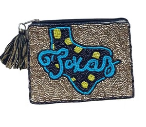 Embroidered <b>Seed</b> Beads Promotional Coin Purse with Fashion Pattern Design Washable Handmade Beaded Coin Pouch Custom Label - Product Image 4