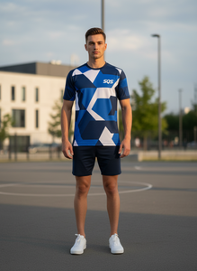 Ensemble de maillot de cyclisme pour hommes, manches courtes, respirant, séchage rapide, vêtements de vélo, tenue de course sur route et VTT - Product Image 5