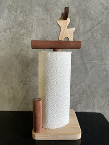 Support de papier essuie-tout en bois de qualité supérieure |   Accessoire décoratif pour comptoir de cuisine - Product Image 3