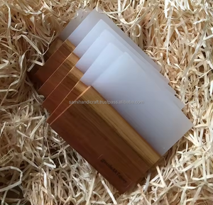 Ensemble de sous-verres classiques en bois de résine légère tapis de table à motif rond et tampons pour usage décoratif alimentaire - Product Image 2