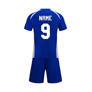 Geringe Mindestbestellmenge Neuerscheinung OEM-Service Maßgeschneidertes Design Fußballtrikot Kurzarm V-Ausschnitt Fußballuniformen für Online-Verkauf - Product Image 3