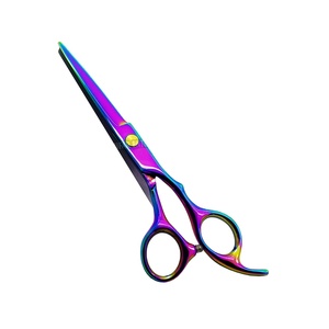 Ciseaux de coiffure pour femmes/hommes/enfants, lame tranchante 6 ", acier inoxydable 420c, couleur arc-en-ciel, 1 pièce - Product Image 2