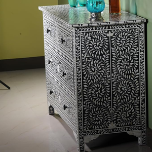 Modern Handmade Bone Inlay <b>Stool</b> <b>Table</b> Design Night Stand Bedside End <b>Table</b> for Living Room Bedroom Hotel - Product Image 4