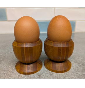 Taza Ecológica de Madera de Haya Natural con Forma de Huevo, Artesanía, Nuevo Diseño, Taza de Madera para Huevos Cocidos a Precio de Mayoreo - Product Image 3