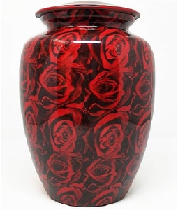 Urna de cremación de aluminio con acabado negro brillante con diseño de gatito, diseñada para guardar y honrar cenizas humanas de forma segura. - Product Image 1