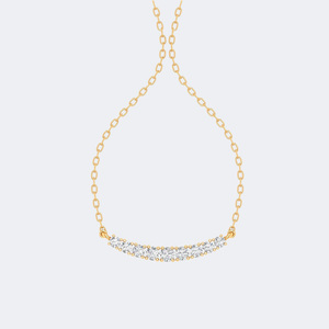 สร้อยคอจี้เพชรทรงกลม 2.10 กะรัต ฝังแบบหนามเตย - Product Image 1