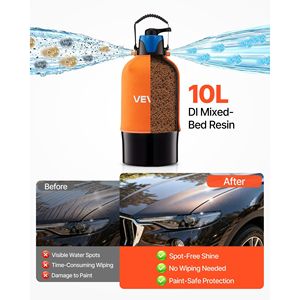 Sistema di Lavaggio Auto Senza Macchie con Valvola Bypass per Resina DI da 10L e Misuratore TDS per Acqua Deionizzata con Funzione Anti-Macchia per Autolavaggi - Product Image 3