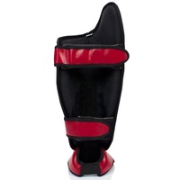 Protector de Piernas de Piel Sintética PU de la Mejor Calidad a Precio de Mayoreo RTS para Boxeo y MMA, Protector de Espinilleras Fair Tex, Cómodo Protector de Espinilleras para MMA