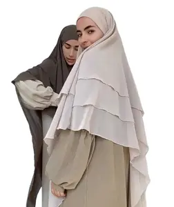 הגעה חדשה סגנון חדש אבאיה עם צעיף מקוון סגנון חדש גלורי אבאיה מקסי שמלת ביגוד אסלאמי הדפסת העברת חום לנשים