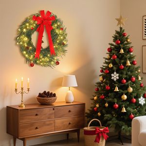 Guirlande de Noël avec ampoules dorées et blanches, personnalisable, en PVC plastique, taille moyenne, pour décorations de maison, livraison gratuite le week-end - Product Image 6