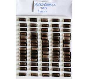 Cuarzo Ahumado Marrón Natural de 14x7MM, Corte Baguette, Piedra Preciosa Suelta de la Mejor Calidad para Joyería - Product Image 4