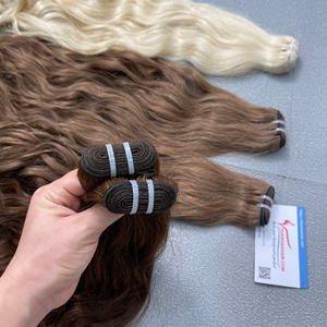 Produit chaud 100% extensions de cheveux de trame vietnamiennes vierges sans perte ni enchevêtrement Styles de vague naturelle et de super vague - Product Image 4