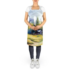 Montana Bitterroot Multicolor Large Adult Unisex Watercolor <b>Apron</b> for <b>Cooking</b> Kitchen Baking Crafts Gardening - Product Image 5