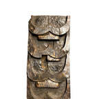Panneau mural en bois sculpté à la main, style tribal Naga indien, décoration architecturale antique rustique pour hôtel, assortiment varié, 1 conteneur - Product Image 4