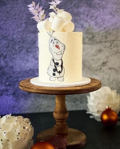 Support à gâteau en bois, artisanat de qualité supérieure, objet décoratif, support à gâteau en bois personnalisé - Product Image 5