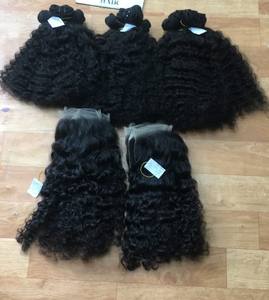 Lots de cheveux vierges de vison cambodgien en gros avec style ondulé naturel lâche, cheveux Remy de qualité supérieure, fermeture non chimique - Product Image 1