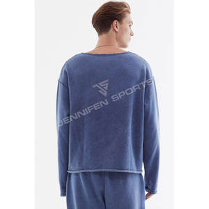 Sweat-shirt à col rond pour homme, imprimé, 320 GSM, coupe ample, style oversize, pour l'hiver - Product Image 5