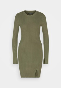 ผู้ผลิตชุดเดรสทรงเข้ารูปแขนยาวแบบพรีเมียม ผ้าริบเนื้อนุ่ม  ชุดเดรสทรงสลิมฟิต จำหน่ายส่ง - Product Image 4