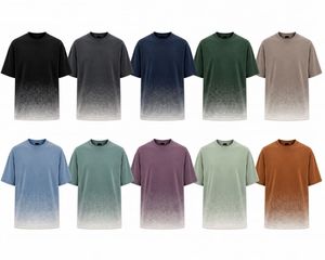 T-shirt à manches courtes pour homme, coupe classique, col rond, 100% coton, uni, décontracté, écologique, respirant, tricoté 200g - Product Image 6