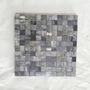 Posavasos con incrustaciones de hueso gruesas de 5mm hechos a mano, decoración única para el hogar con detalles en madera Natural, decoración de mesa y accesorios, alfombrillas y almohadillas - Product Image 1