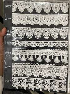 Encaje GPO de diseñador elaborado con trabajo detallado de hilo, ideal para la fabricación de prendas y uso en la moda boutique. - Product Image 2