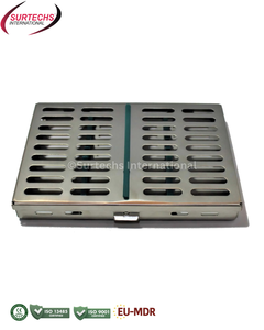 Casete de Esterilización Surtechs con Capacidad para 10 Instrumentos, Bandeja de Acero Inoxidable para Autoclave, Instrumentos Quirúrgicos Dentales - Product Image 4