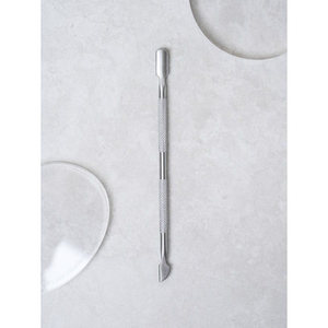 Poussoir à cuticules double en acier inoxydable Outil de manucure et de pédicure professionnel K Beauty Durable Hygienic-Made in Korea - Product Image 1